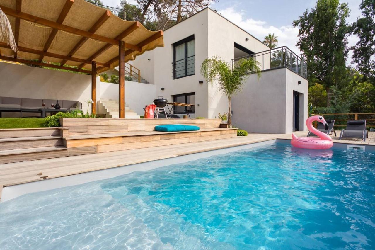 Modern Super-cannes Heated Pool, Parking, Clim, 7 Min To Cannes