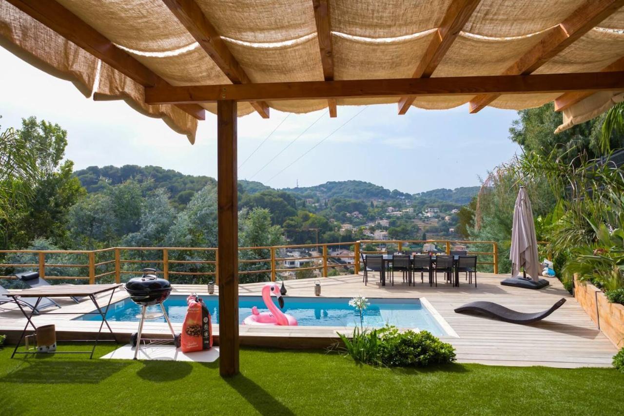 Modern Super-cannes Heated Pool, Parking, Clim, 7 Min To Cannes Villa