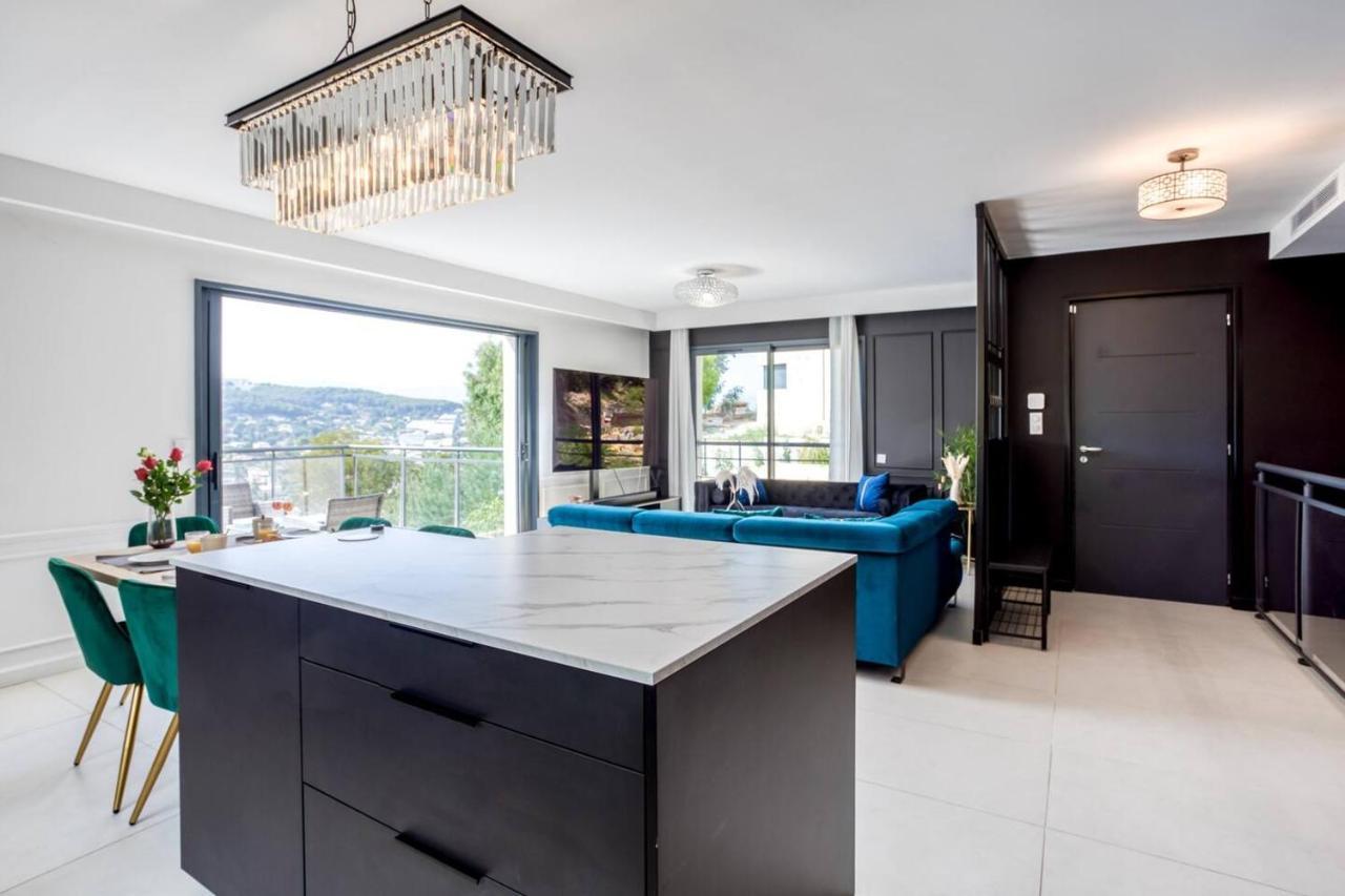 Modern Super-cannes Heated Pool, Parking, Clim, 7 Min To Cannes Vallauris