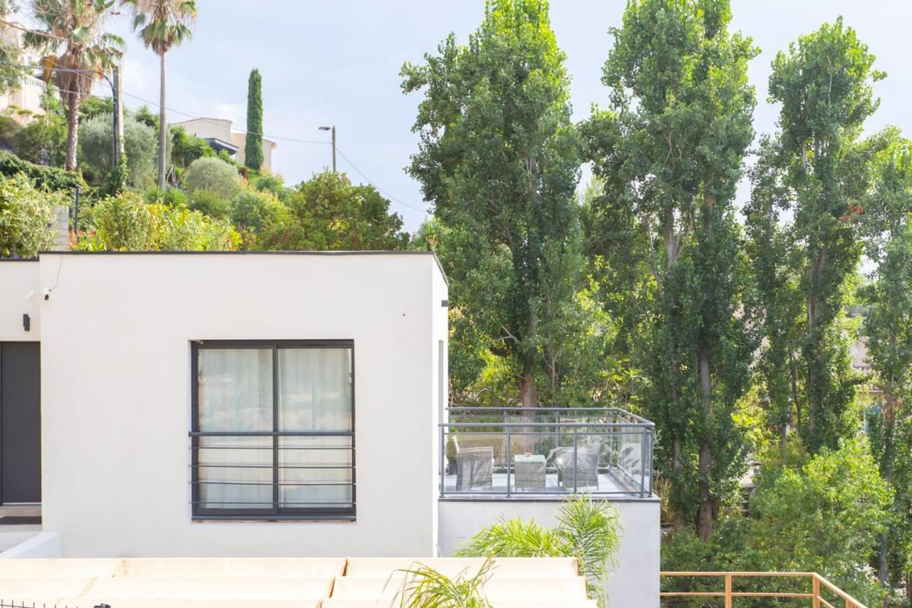 Modern Super-cannes Heated Pool, Parking, Clim, 7 Min To Cannes Vallauris